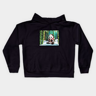 Santa Baby Panda Kids Hoodie